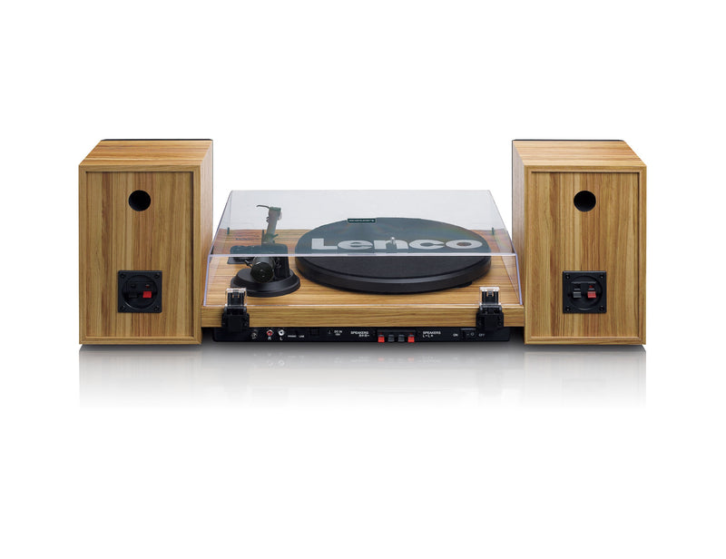 Lenco LS-500 Turntable with Speakers and Bluetooth (Wood)
