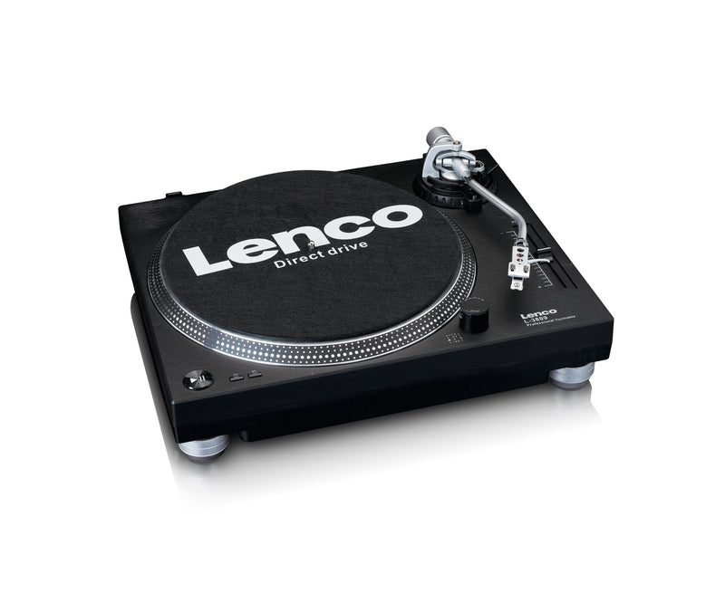 Lenco L-3809 Direct Drive Turntable (Black)