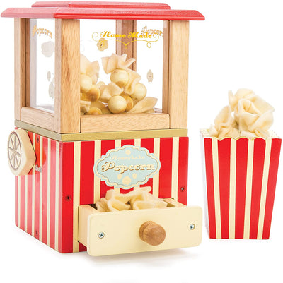 Le Toy Van Wooden Retro Popcorn Machine Honeybake Collection 3 years+