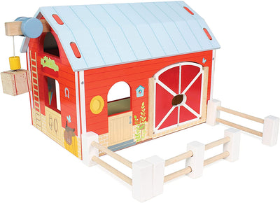 Le Toy Van Red Barn Wooden Toy Farm 3 years+