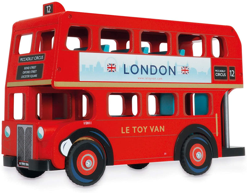 Le Toy Van Wooden London Routemaster Double Decker Bus 2 years+
