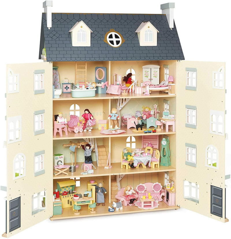Le Toy Van Grand Palace Large Wooden Dolls House Daisylane Collection 3 years+