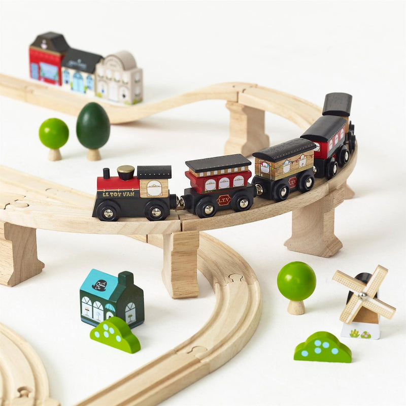 Le Toy Van London Wooden Train Set 3 years+(120 Pieces)
