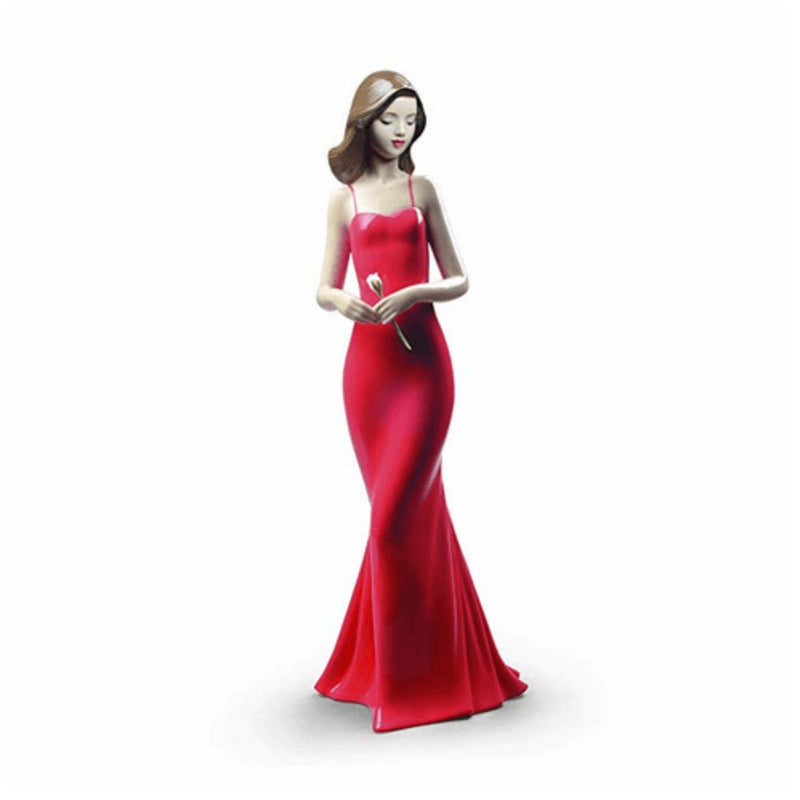 Nao by Lladró The Elegance Of A Rose Porcelain Figurine