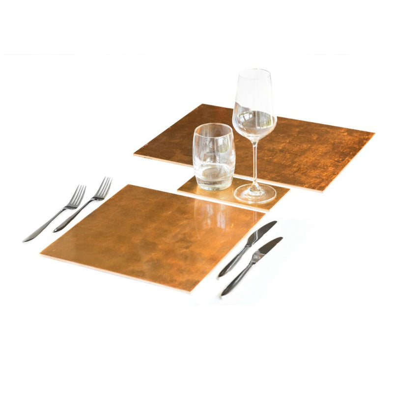 Posh Trading Company Placemat Silver Leaf in Gold