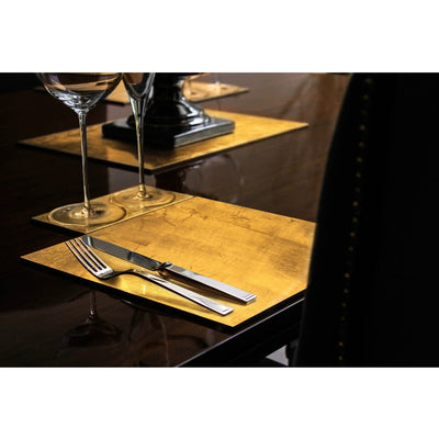 Posh Trading Company Serving Mat/Grand Placemat Gold Leaf