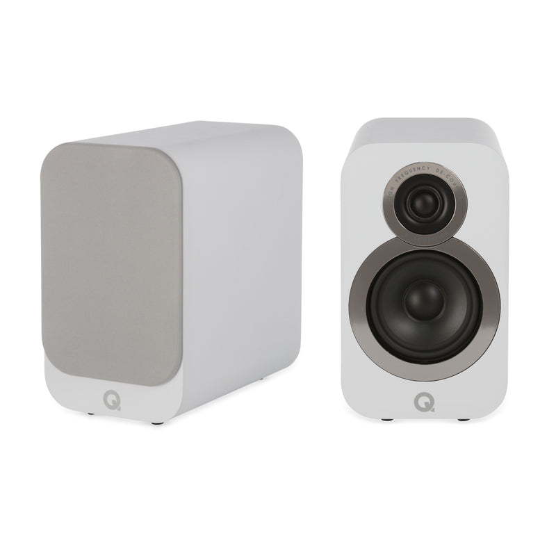 Q Acoustics 3010i Compact Bookshelf Speakers (White)