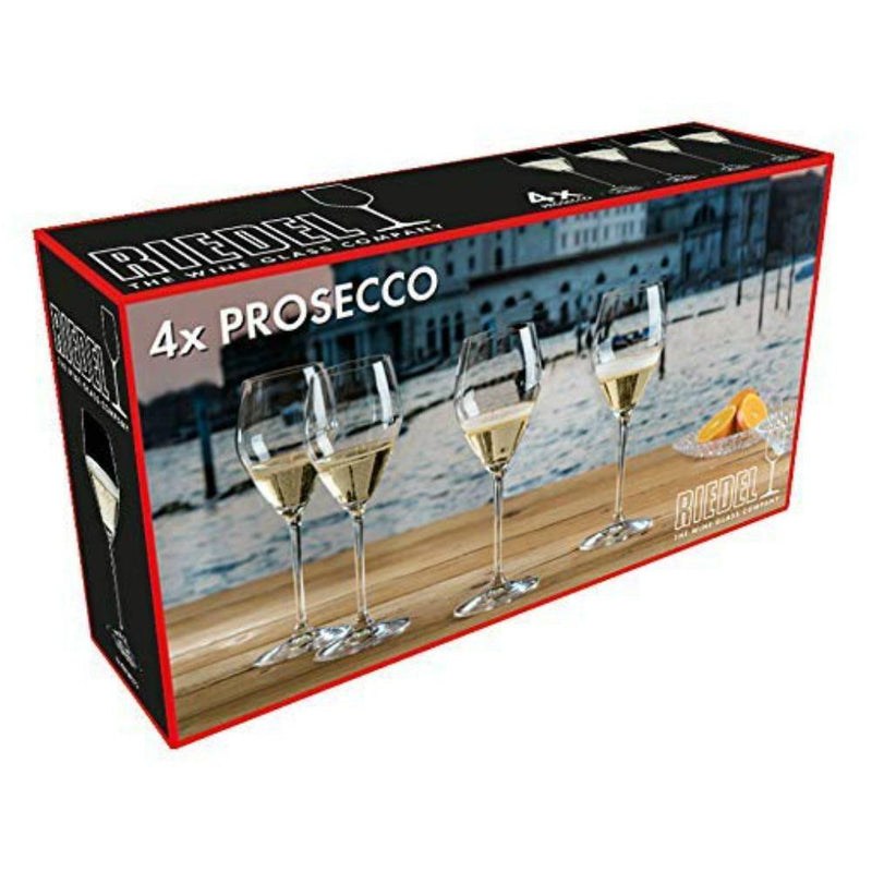 Riedel Crystal Prosecco Glasses Set of 4