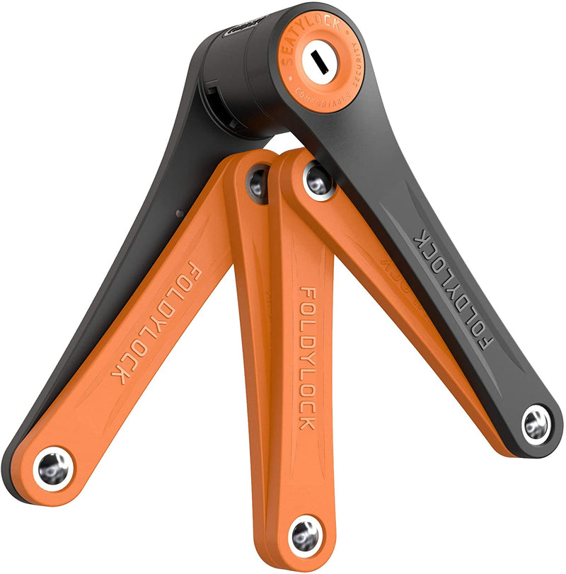 Seatylock Foldylock Compact Bicycle Lock (Orange)
