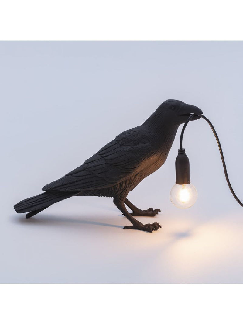Seletti Bird Lamp Waiting (Black)