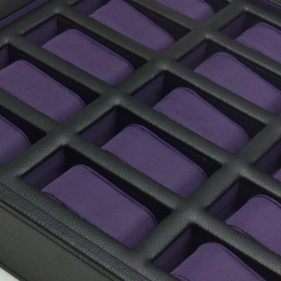 WOLF 458503 Windsor Watch Box 15-piece Black / Purple