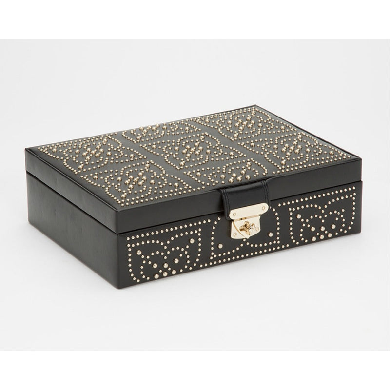 WOLF 308302 Marrakesh Flat Jewellery Case Black