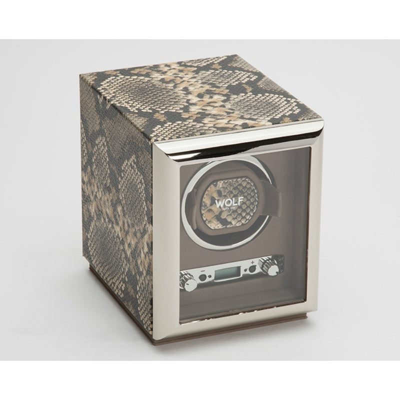 WOLF Exotic 461722 - Single Watch Winder in Tan Leather