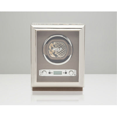 WOLF Exotic 461722 - Single Watch Winder in Tan Leather