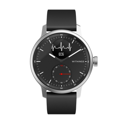 Withings ScanWatch Hybrid Smartwatch with ECG, Heart Rate and Oximeter 42mm (Black)