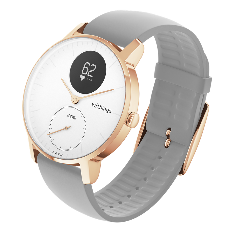 Withings Steel HR Hybrid Smartwatch 36mm (Rose Gold)