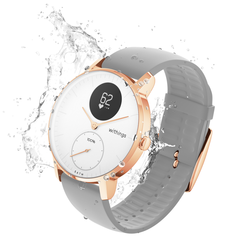 Withings Steel HR Hybrid Smartwatch 36mm (Rose Gold)