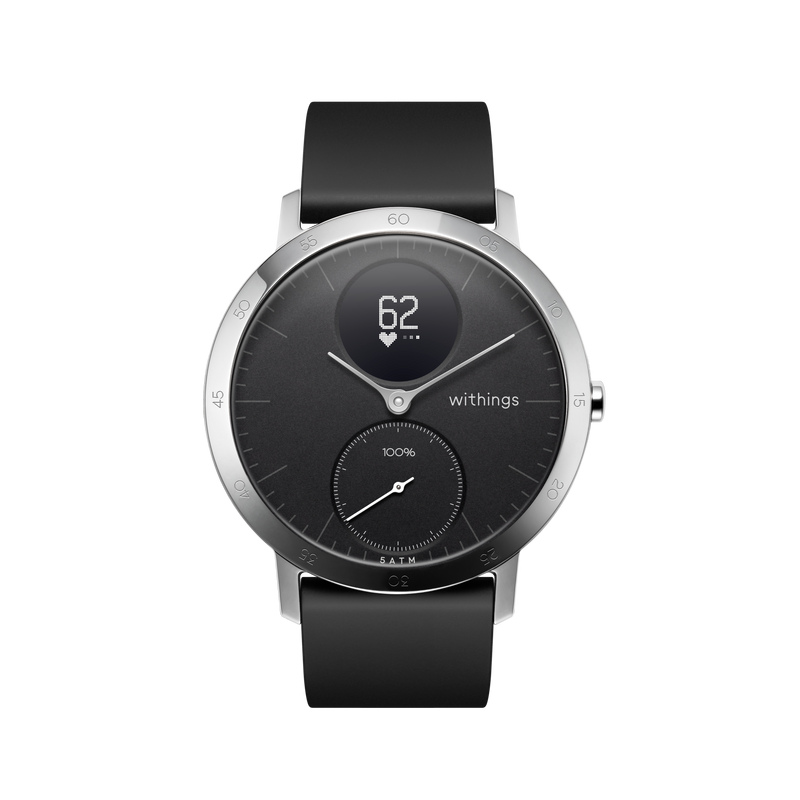 Withings Steel HR Hybrid Smartwatch 40mm (Black)