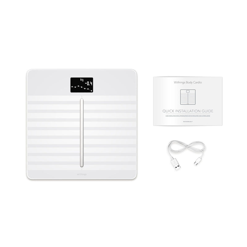 Withings Body Cardio Heart Health and Body Composition Wi-Fi Smart Scale (White)