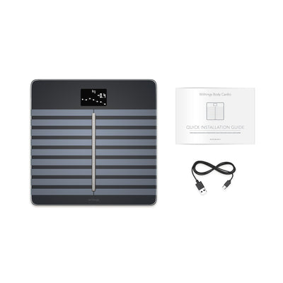 Withings Body Cardio Heart Health and Body Composition Wi-Fi Smart Scale (Black)