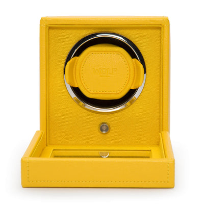 WOLF Cub 461192 - Single Watch Winder with Cover (Yellow)