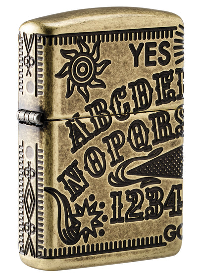 Zippo Windproof Lighter Ouija Board Design