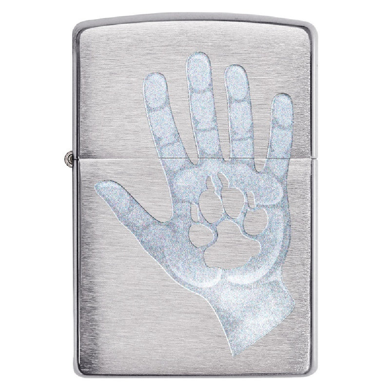 Zippo Windproof Lighter Hand and Paw Design