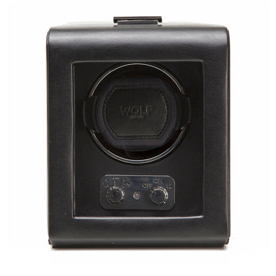 WOLF Heritage 270002 - Single Watch Winder with Cover (Black)