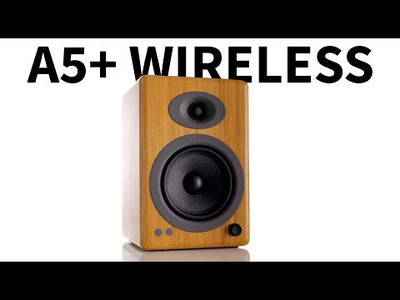 Audioengine A5+ Wireless Bluetooth Powered Speakers (Hi-Gloss White)